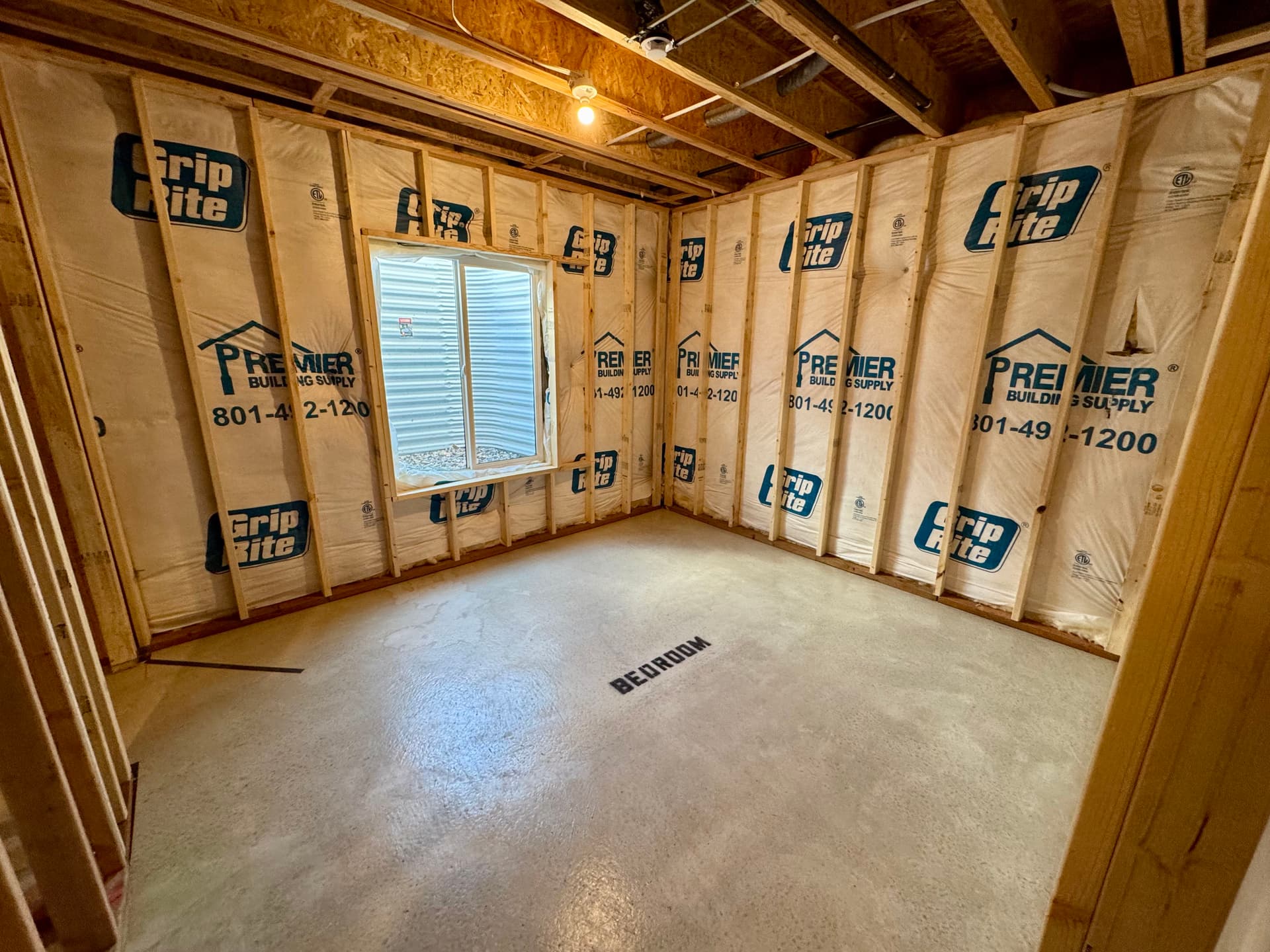 Gallery photos for Basement Framing Complete with Full Living Layout: Image #7