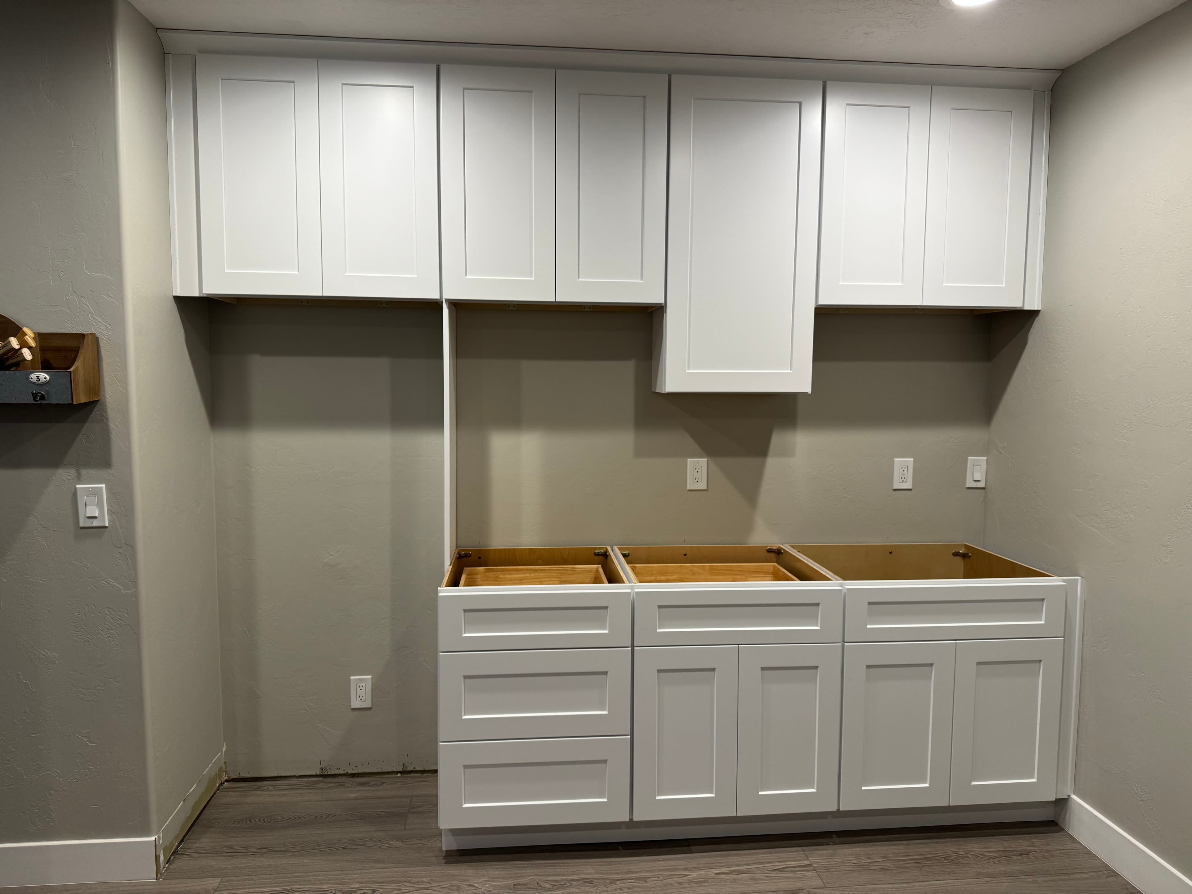 Project Basement Kitchen Cabinet Installation in Progress image